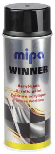 Mipa Glossy black spray paint 400ml